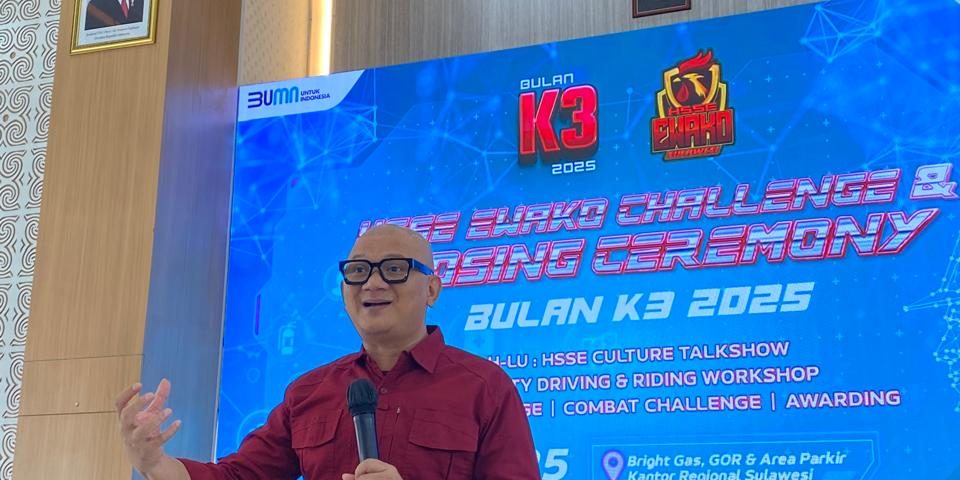 Sesi Workshop HSSE/K3 di Pertamina MOR VII Sulawesi dalam rangka memeriahkan Bulan K3.