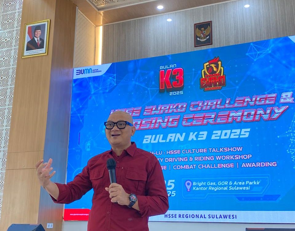 Sesi Workshop HSSE/K3 di Pertamina MOR VII Sulawesi dalam rangka memeriahkan Bulan K3.