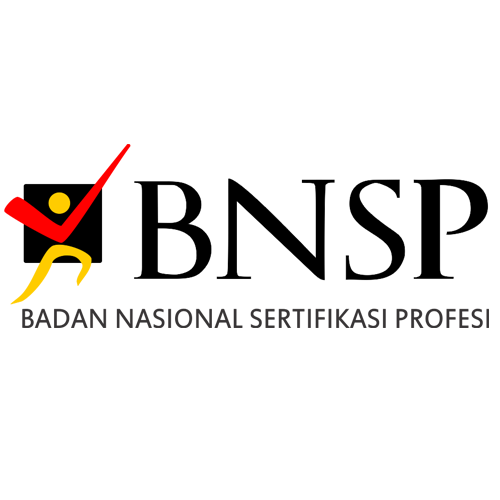 Logo BNSP (Badan Nasional Sertifikasi Profesi) sebagai mitra sertifikasi kompetensi pelatihan keselamatan berkendara Pro Drive Indonesia