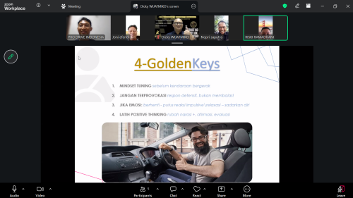 Defensive driving training online PT Energi Sarana Sejahtera bersama Pro Drive Indonesia untuk meningkatkan keselamatan berkendara dan manajemen risiko perusahaan
