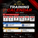 Training Calendar Juli 2026 Pro Drive Indonesia menampilkan jadwal Public Class Defensive Driving Training (DDT), VVIP Driver Development Program yang menggabungkan Defensive Driving Training dan Service Excellence, Defensive Driving Online Training, serta Pelatihan & Sertifikasi Kementerian Perhubungan Handling Dangerous Goods for The Driver (Angkutan Barang Berbahaya/ABB). Program tersedia di Jakarta dan Surabaya serta dapat diselenggarakan sebagai In House Training di seluruh Indonesia.