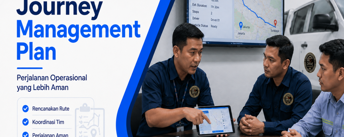 Journey Management Plan untuk perjalanan operasional yang lebih aman