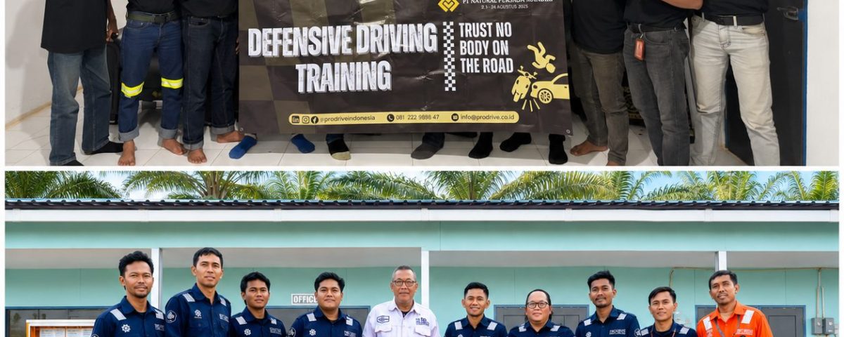 Peserta Defensive Driving Training for 4WD Vehicle PT Natural Persada Mandiri di Konawe Utara