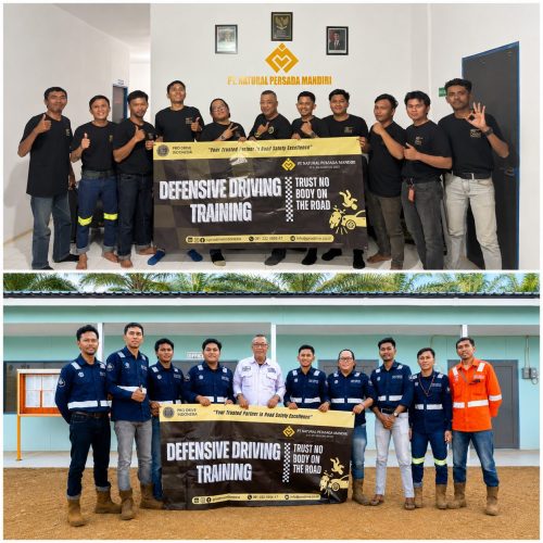 Peserta Defensive Driving Training for 4WD Vehicle PT Natural Persada Mandiri di Konawe Utara
