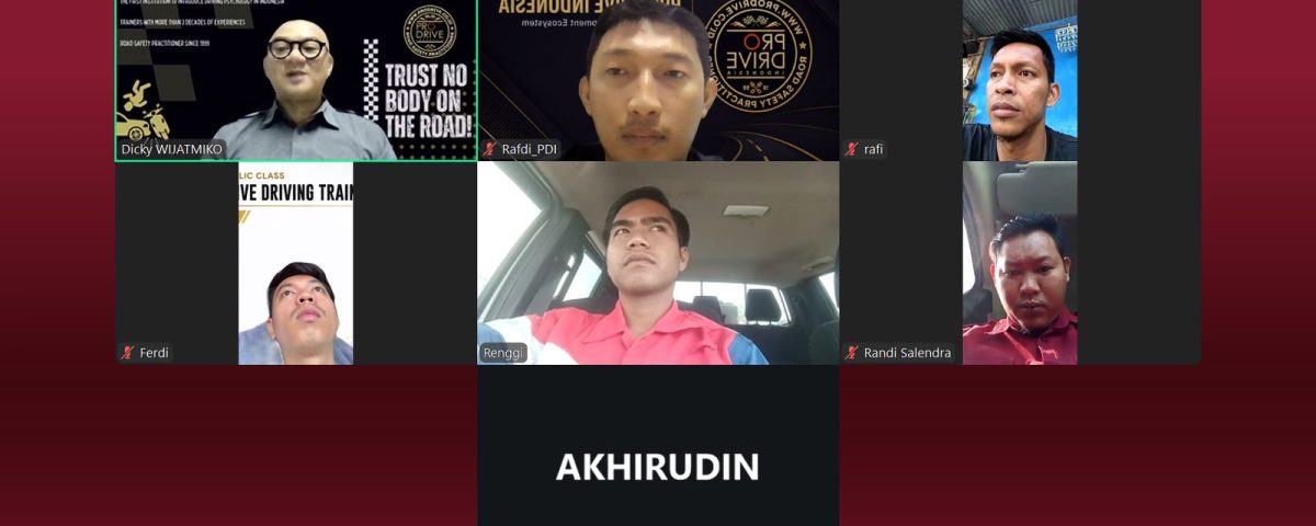 Peserta Online Public Class Defensive Driving Training Batch 10 Pro Drive Indonesia