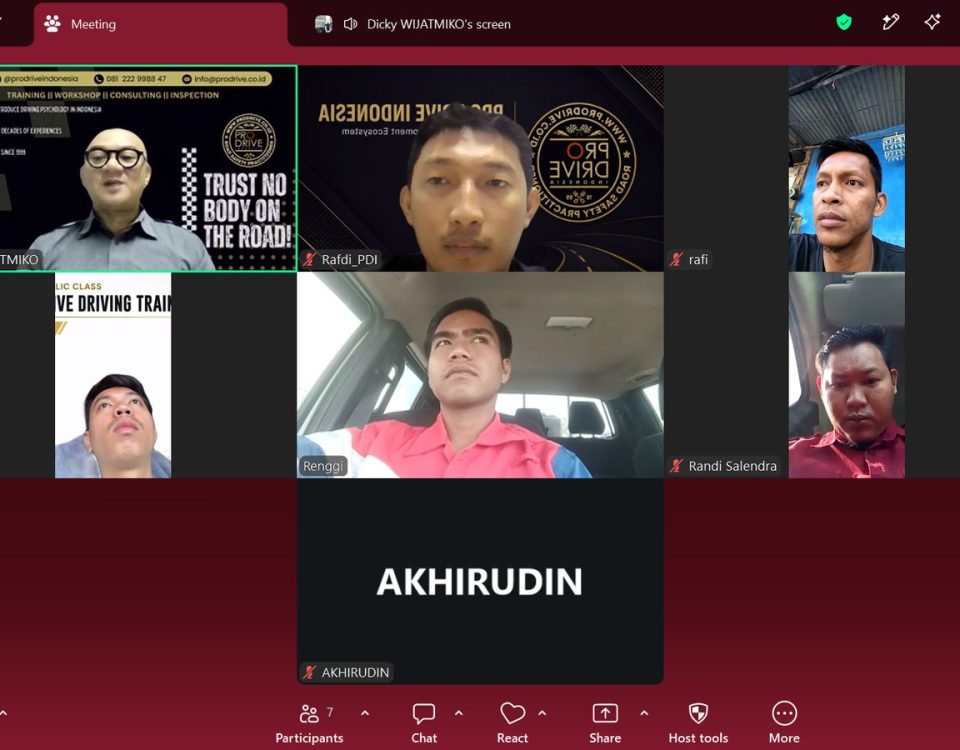 Peserta Online Public Class Defensive Driving Training Batch 10 Pro Drive Indonesia