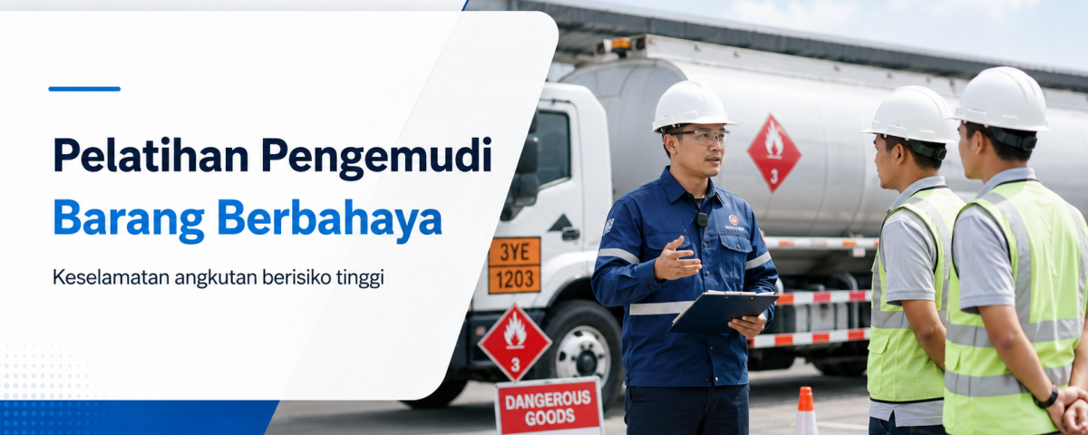 Pelatihan pengemudi barang berbahaya untuk keselamatan angkutan berisiko tinggi
