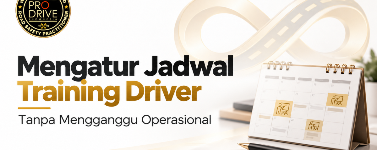 Kalender dan pena untuk menyusun jadwal training driver perusahaan
