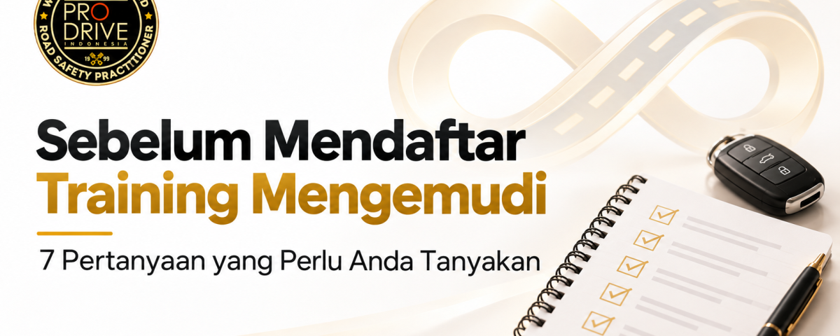 Catatan pertanyaan yang perlu diajukan sebelum mengikuti pelatihan mengemudi
