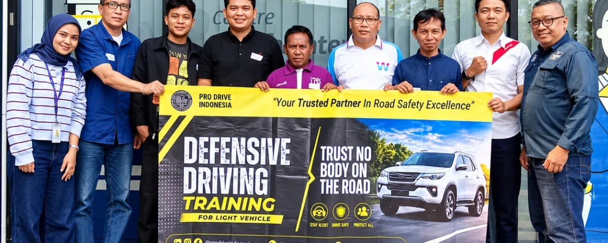 Foto bersama peserta Defensive Driving Training PT Sodexo Sinergi Indonesia dan Pro Drive Indonesia pada 17 Oktober 2026